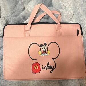 Pink Disney Mickey Mouse Laptop Bag